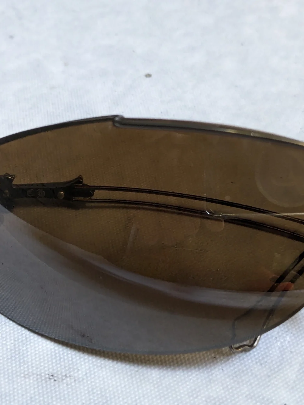 Chrome Hearts 'D.P.I' Sunglasses Brown Lenses Cross Sterling Silver Oval
